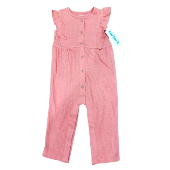 NWT Carter's Sleeveless Jumpsuit Romper B0018 - Picture 1 of 3